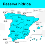 La réserve d'eau en Espagne est aujourd'hui de 33 852 hectomètres cubes