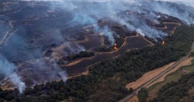 Incendio forestal Luesia Zaragoza