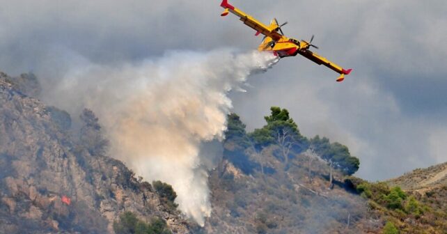 Incendio forestal Almuñécar Granada