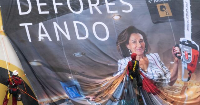 Ana Botín destruyendo naturaleza