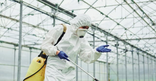 Pesticidas agricultores invernadero enfermedades crónicas